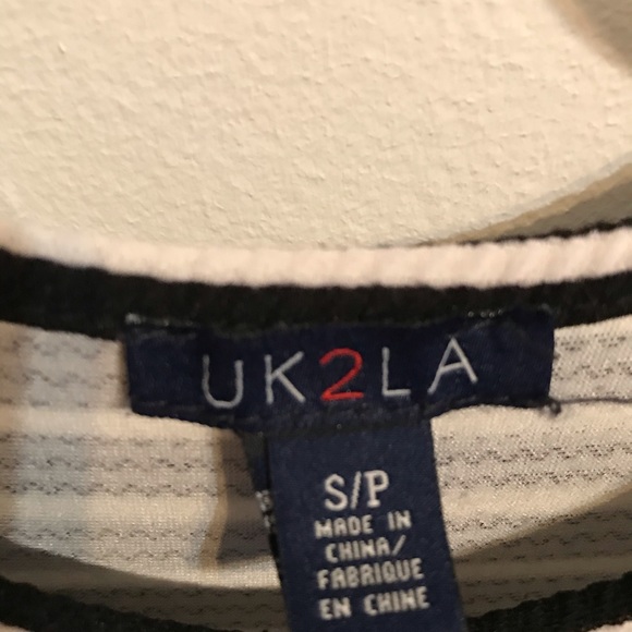 Long black and white stripes dress - Picture 3 of 3